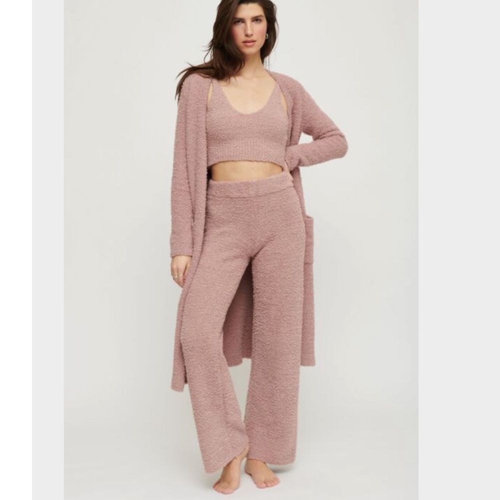Blush Pink Plush Lounge Set